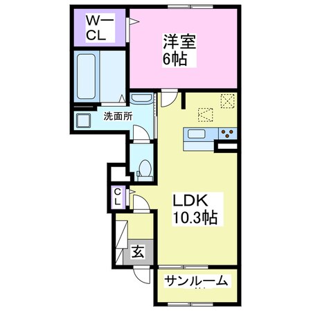 エスポワールの物件間取画像